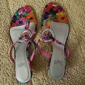 Sandals Multi color NWOT